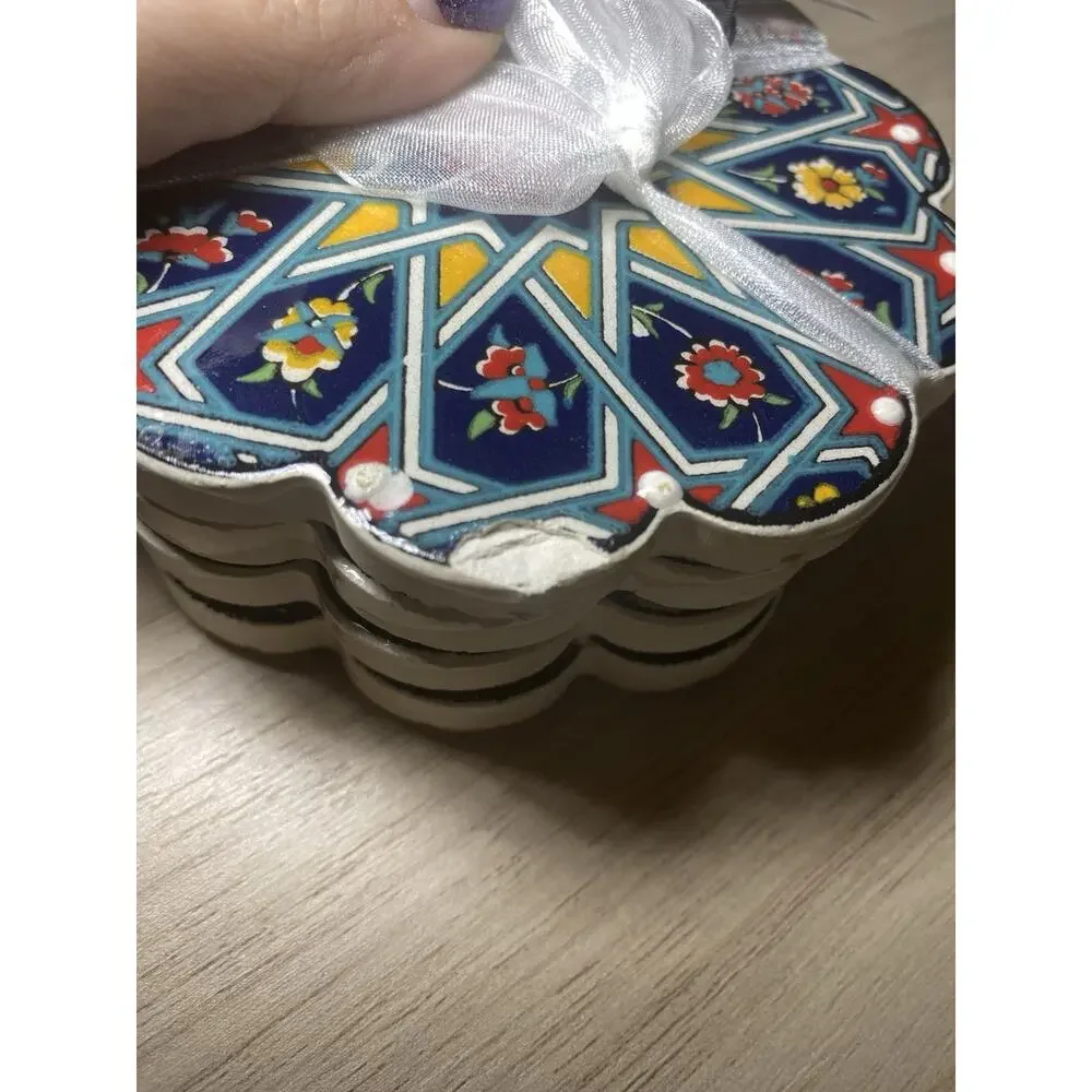 Nakkas Cini Turkey Ceramic Set of 4